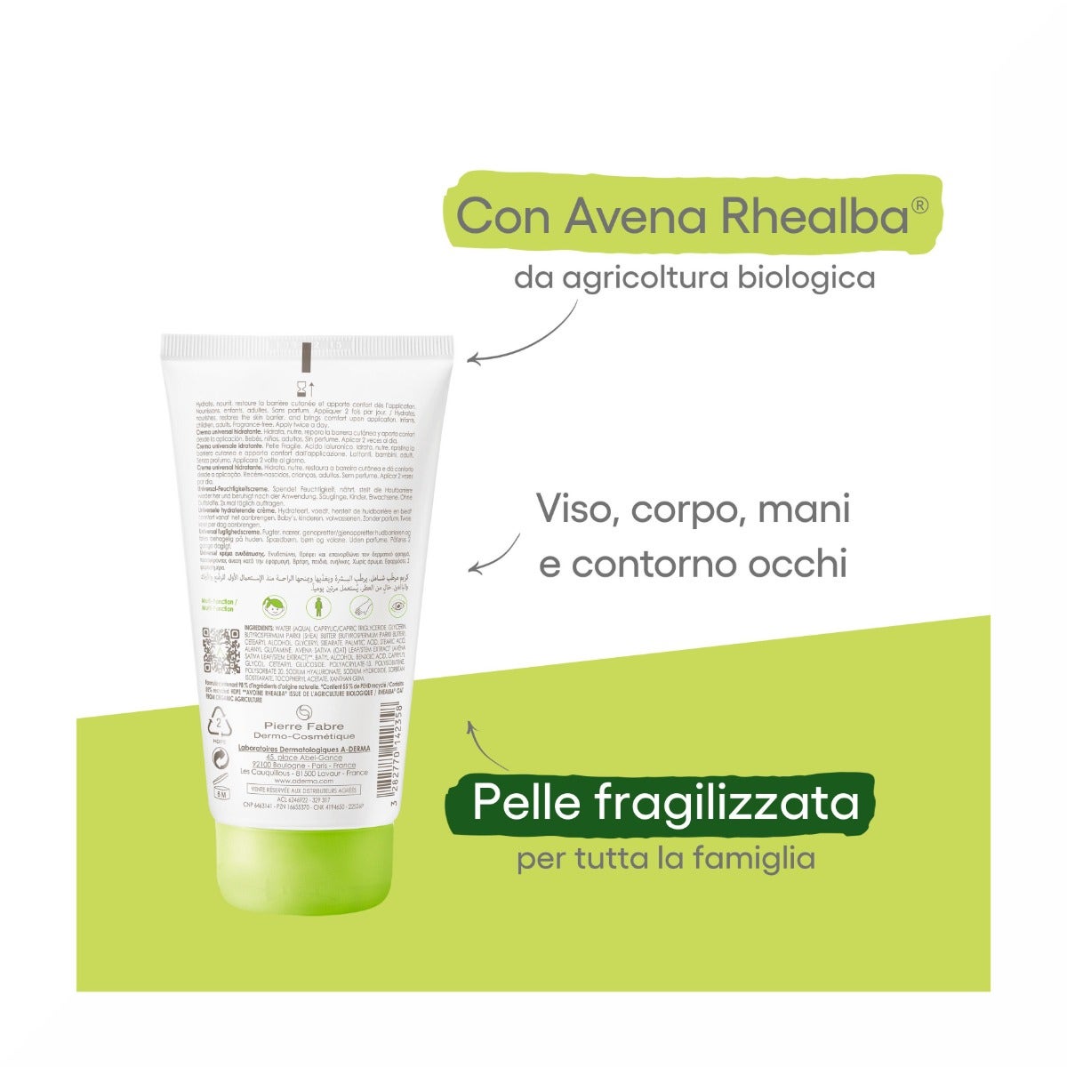 Aderma Les indispensables Crema Universale Idratante Viso/Corpo 150ml-10