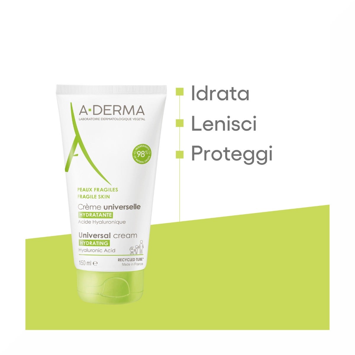 Aderma Les indispensables Crema Universale Idratante Viso/Corpo 150ml-9