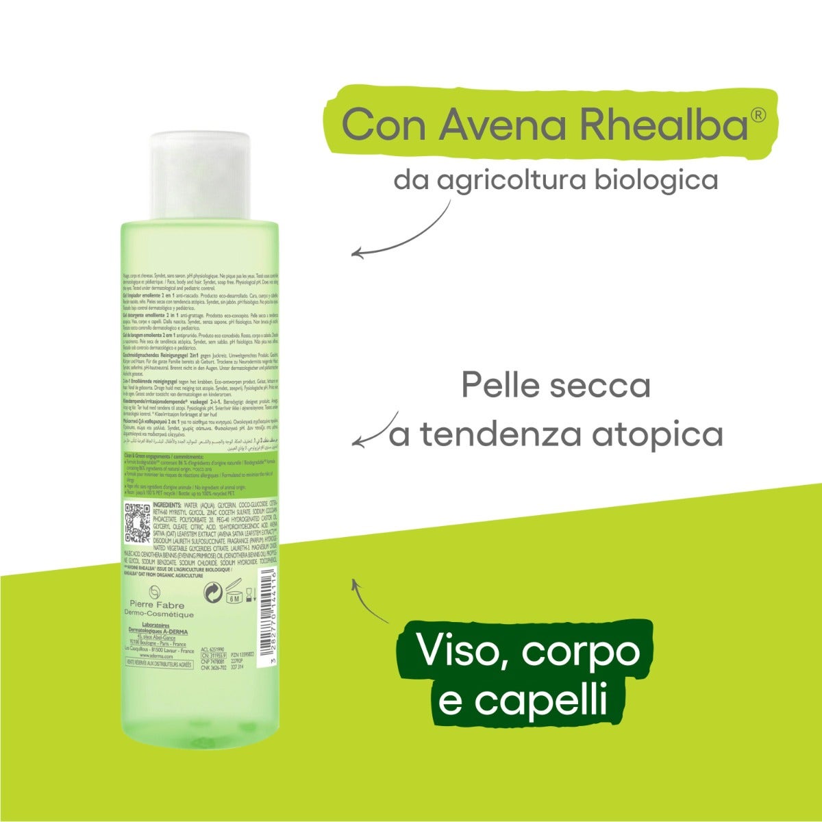 A-Derma Exomega Control Gel Detergente Emolliente 2 in 1 200ml-17