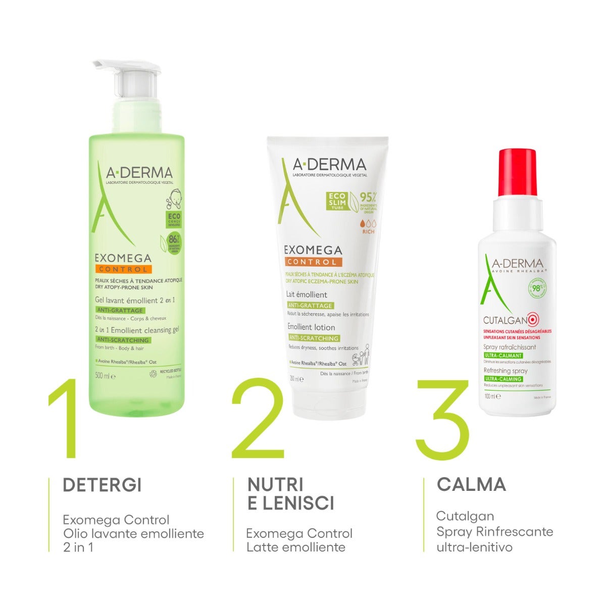 A-Derma Exomega Control Gel Detergente Emolliente 2 in 1 200ml-18
