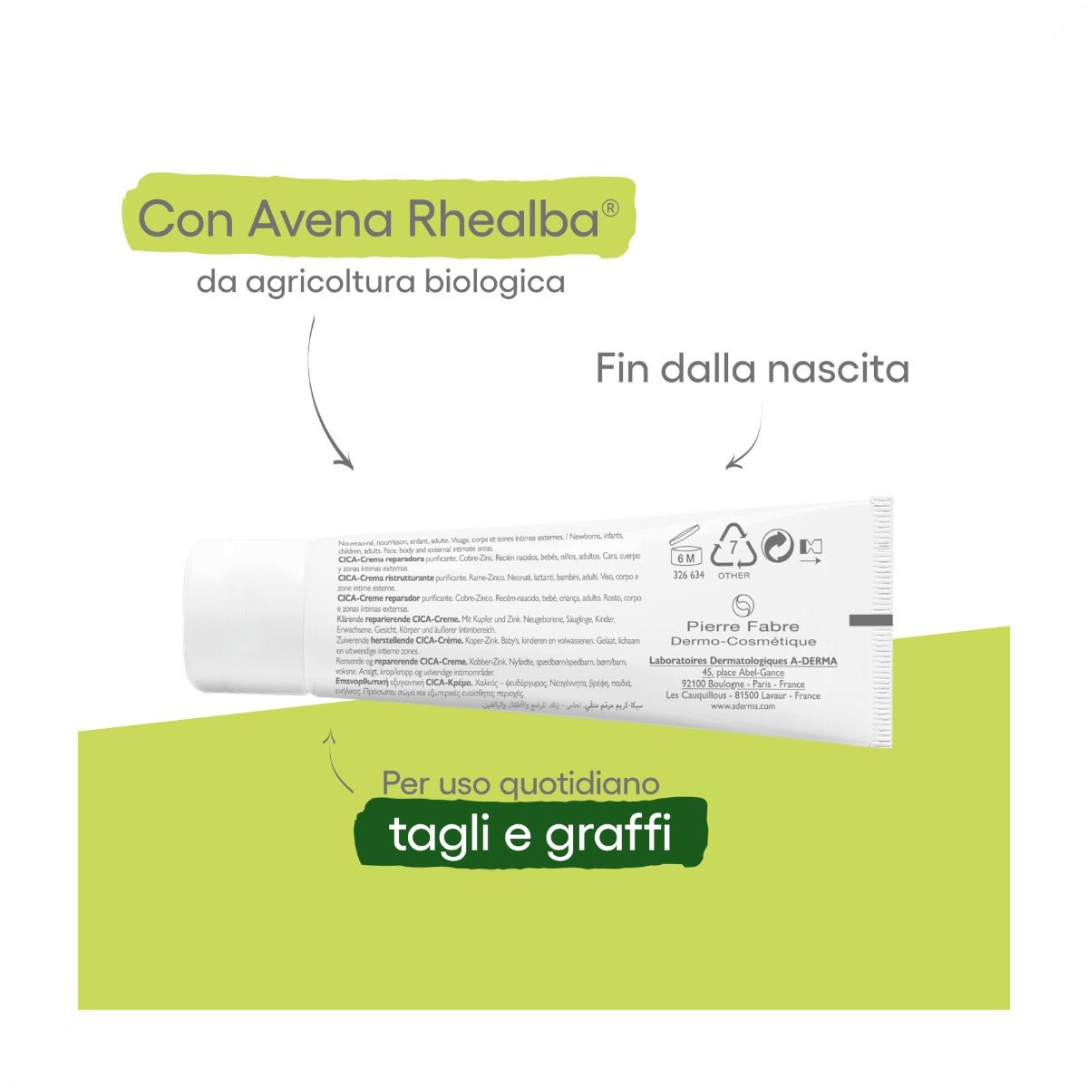 Aderma Dermalibour+ Cica-Crema Ristrutturante Purificante Pelli Irritabili 50ml-3