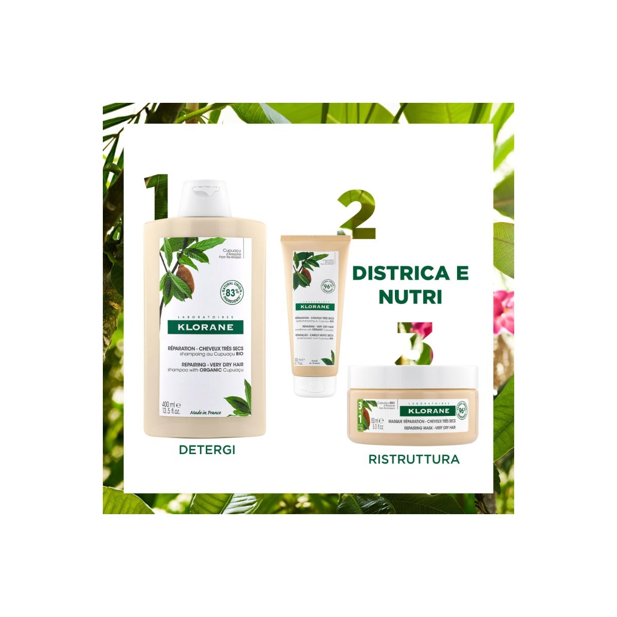 Klorane Maschera Al Burro Di Cupuacu Bio Riparatrice 150ml-8