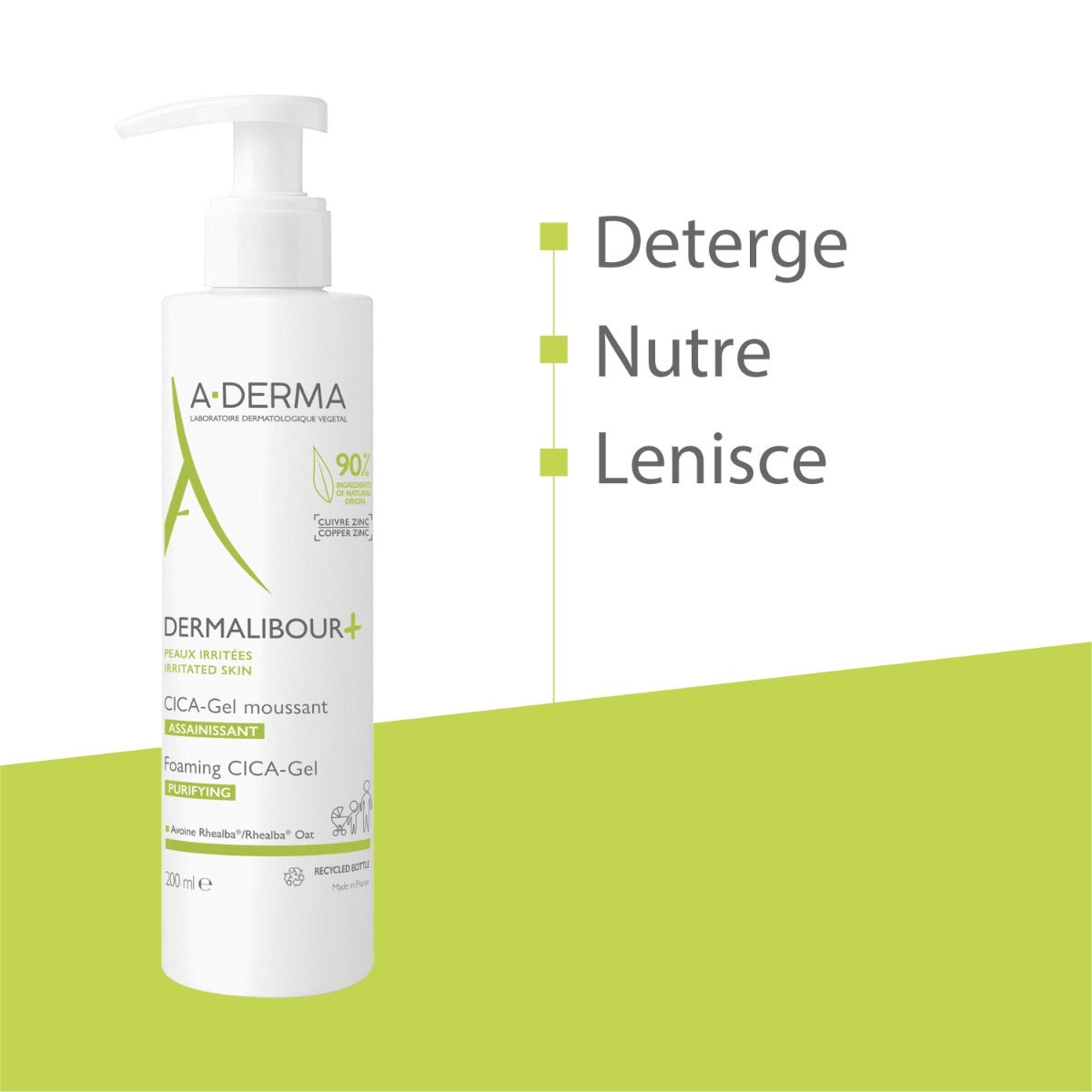 Aderma Dermalibour+Cica Gel Detergente Purificante Pelli Irritabili 200ml-7