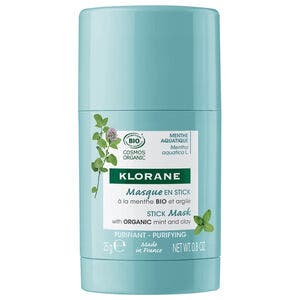Klorane Maschera Stick Purificante Menta Acquatica Bio 25g-0