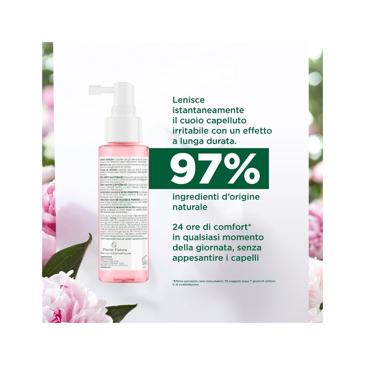 Klorane Siero Lenitivo alla Peonia Bio 100ml-3