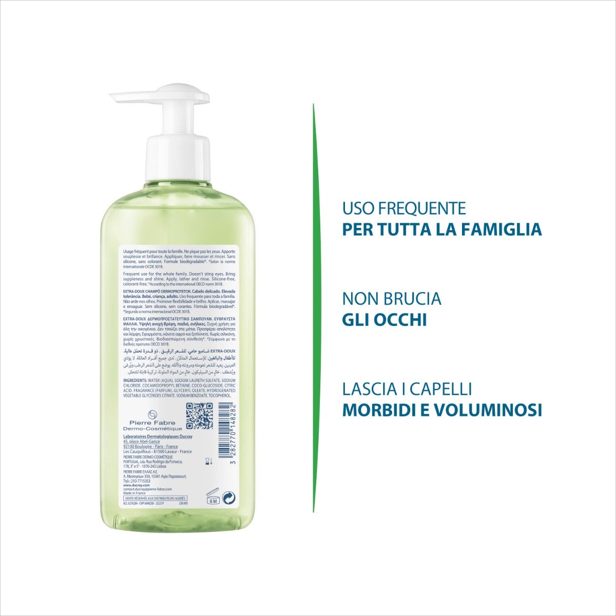 Ducray Extra Delicato Shampoo Dermoprotettivo 400ml-5