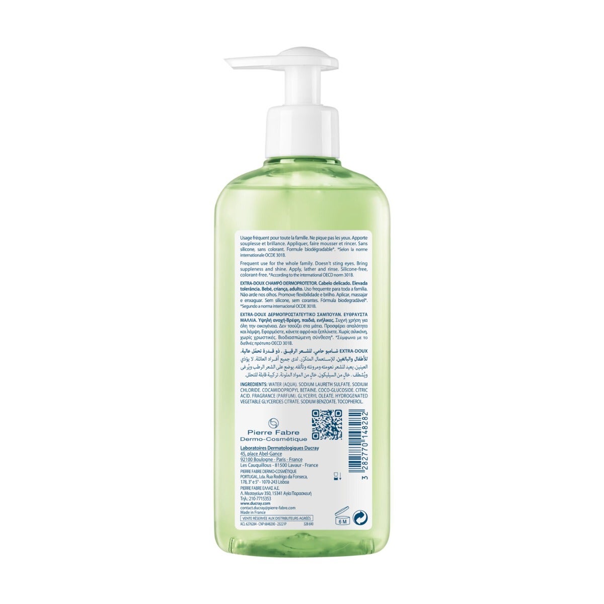 Ducray Extra Delicato Shampoo Dermoprotettivo 400ml-4