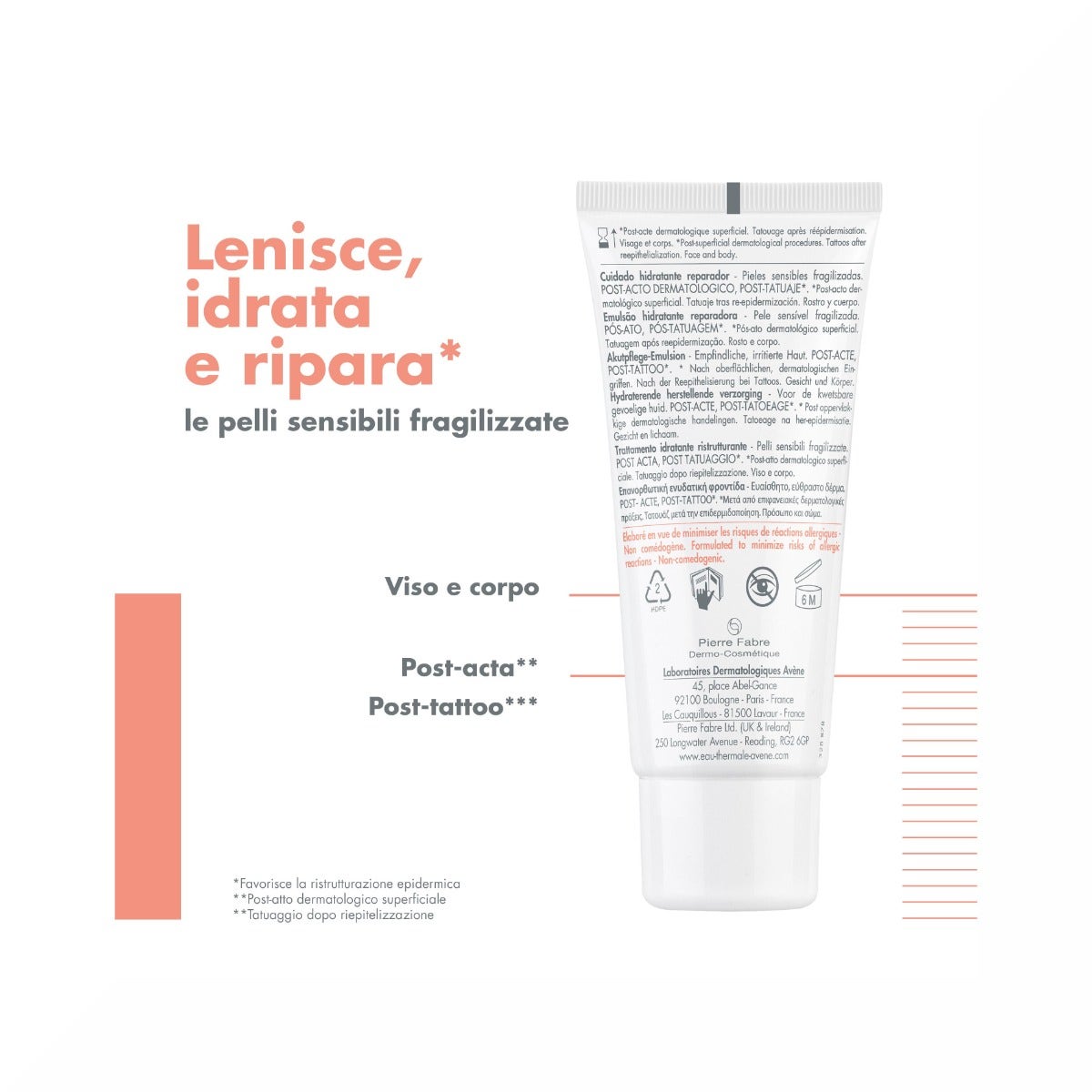 Avene Cicalfate+ Idratante Ristrutturante Post-Chirurgia o Tatuaggio 40ml-10