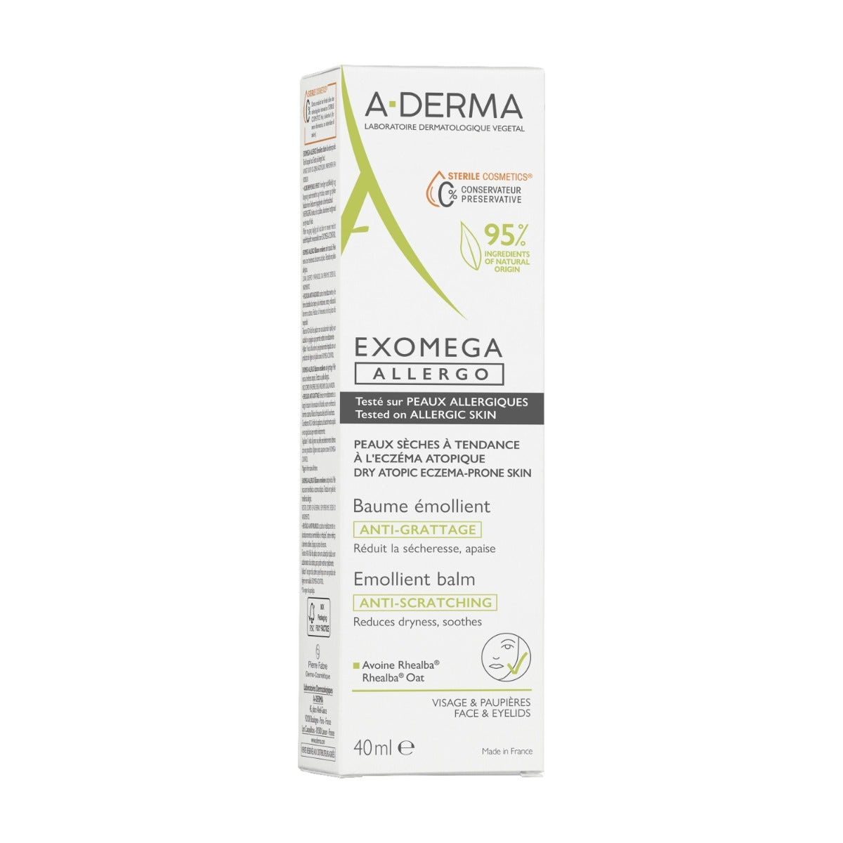 A-Derma Exomega Allergo Balsamo Emolliente 40ml-8