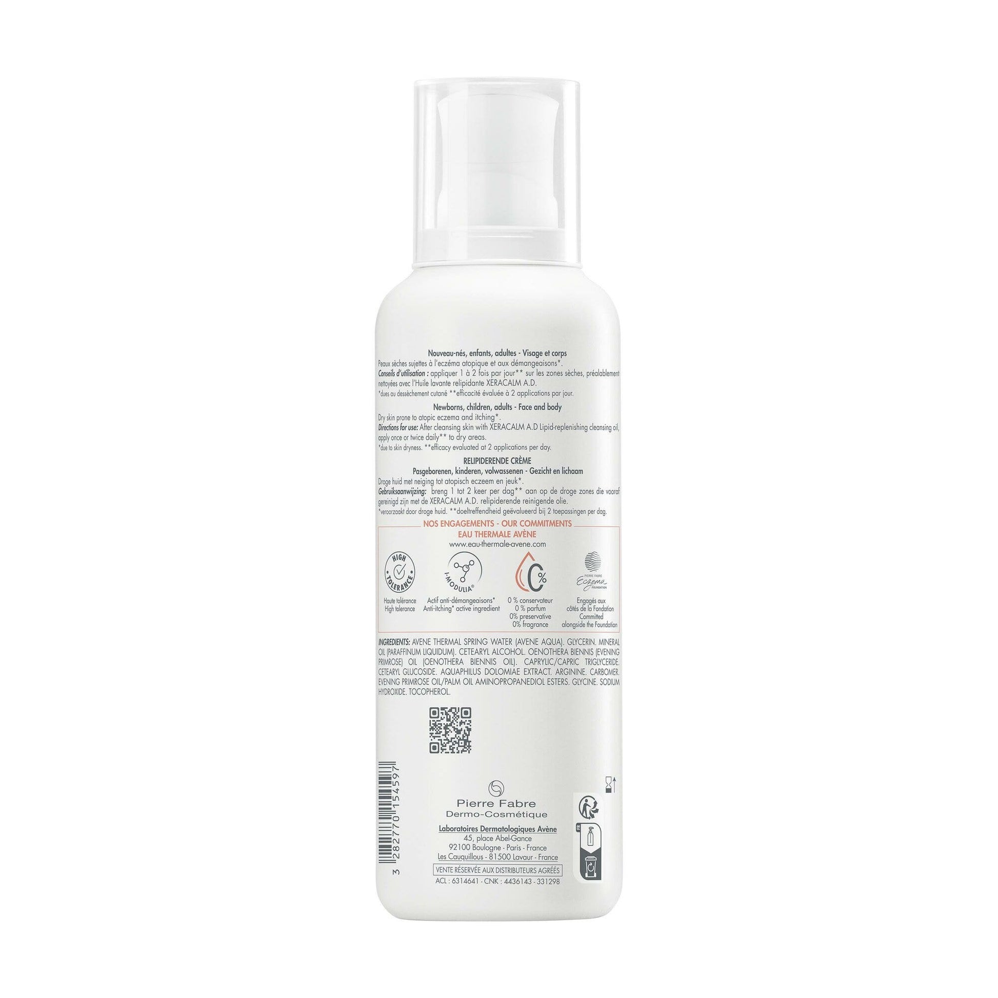 Eau Thermale Avène Xeracalm A.D Crema Liporestitutiva 400ml-2