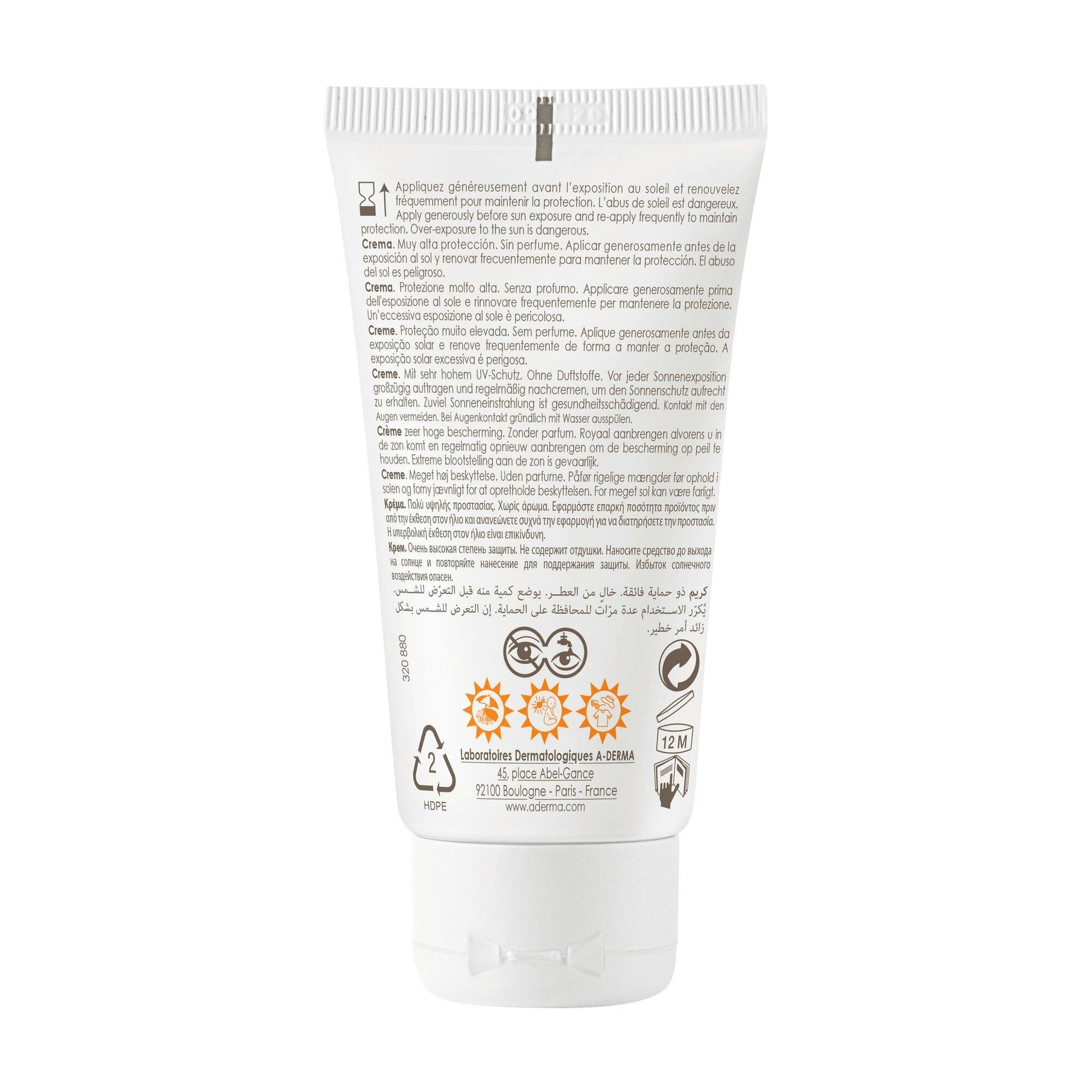 A-Derma Protect Crema Senza Profumo SPF 50+ 40ml-2