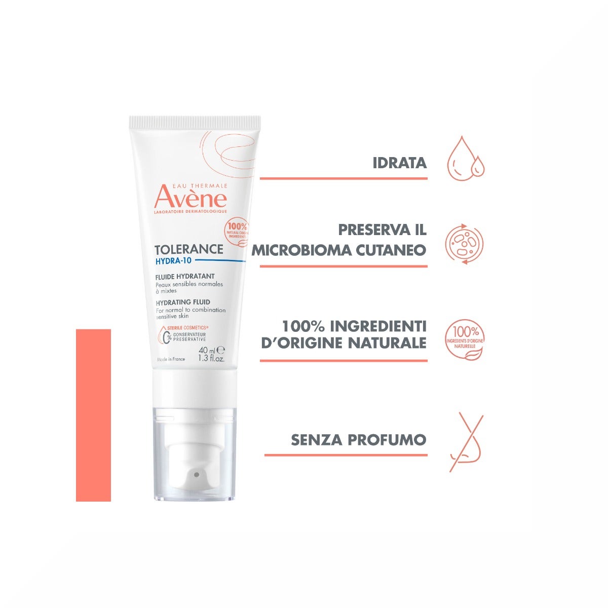 Avene Tolerance Hydra-10 Fluido Idratante 40ml-8