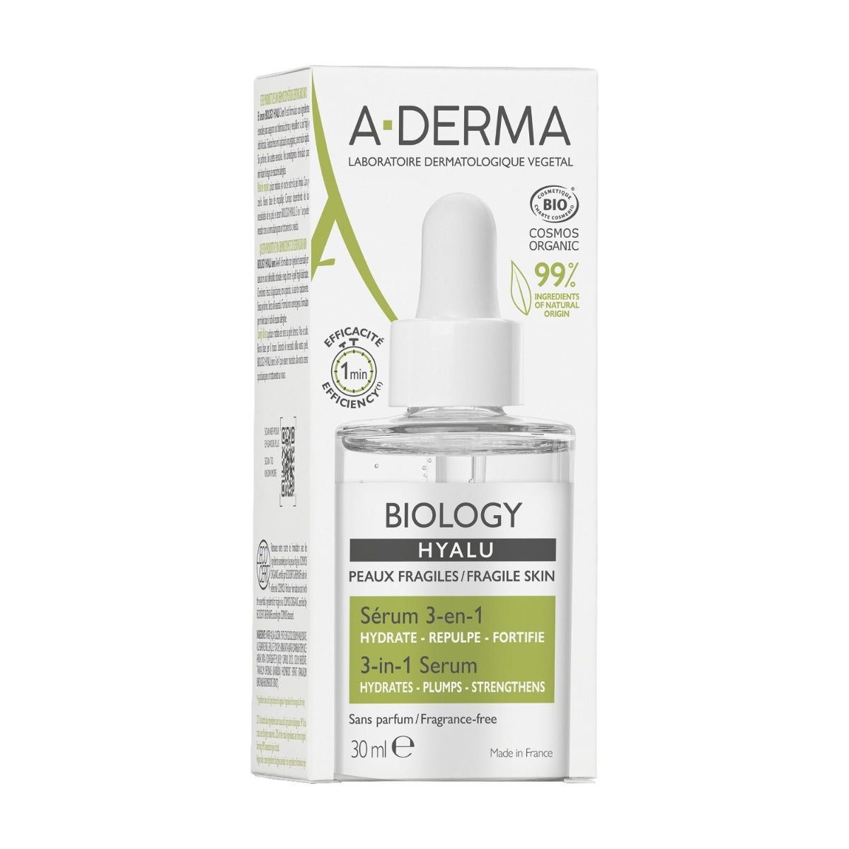 A-Derma Biology Hyalu Siero 3-in-1 Idratante 30ml-10