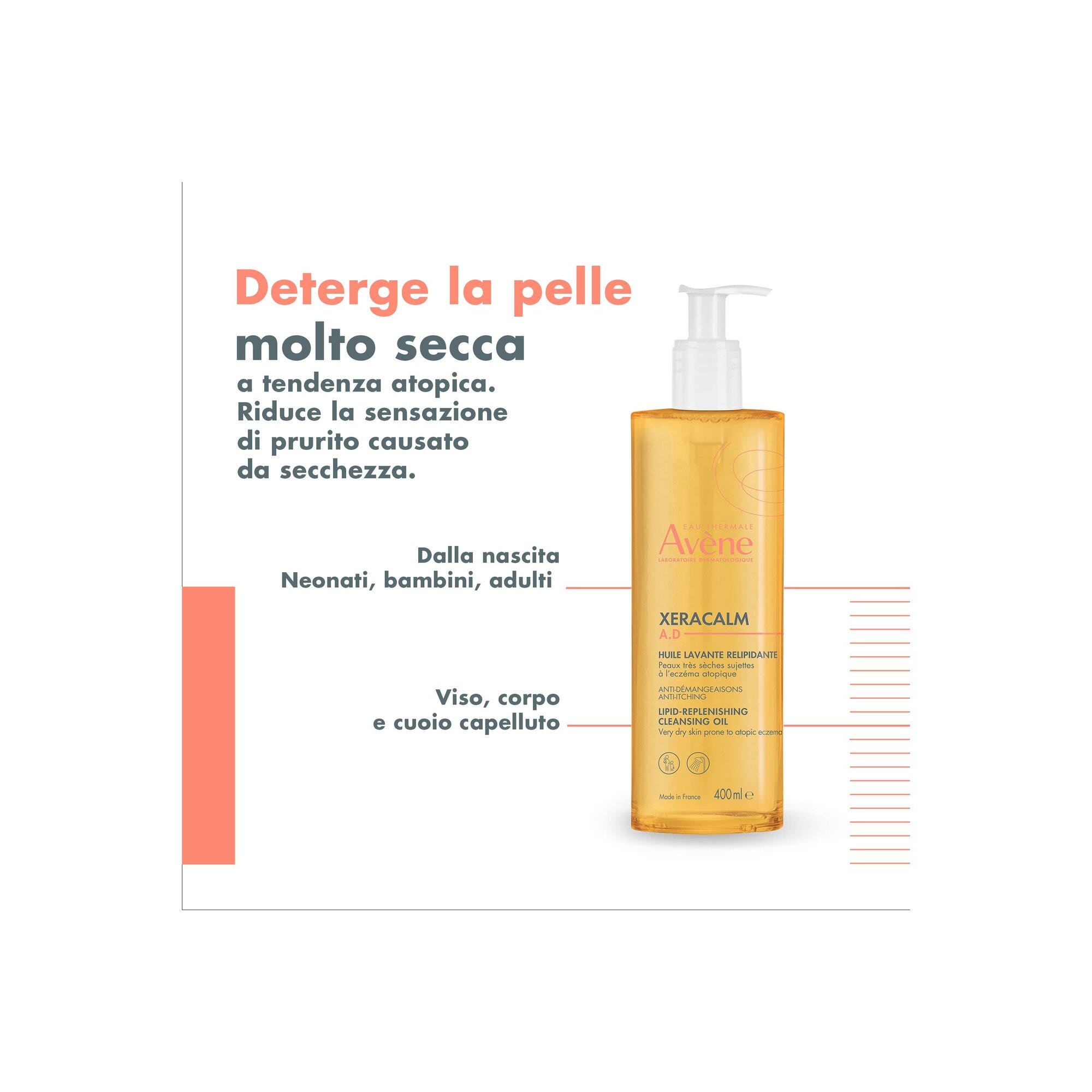 Eau Thermale Avène Xeracalm AD Olio Detergente Liporestitutivo 400ml-6