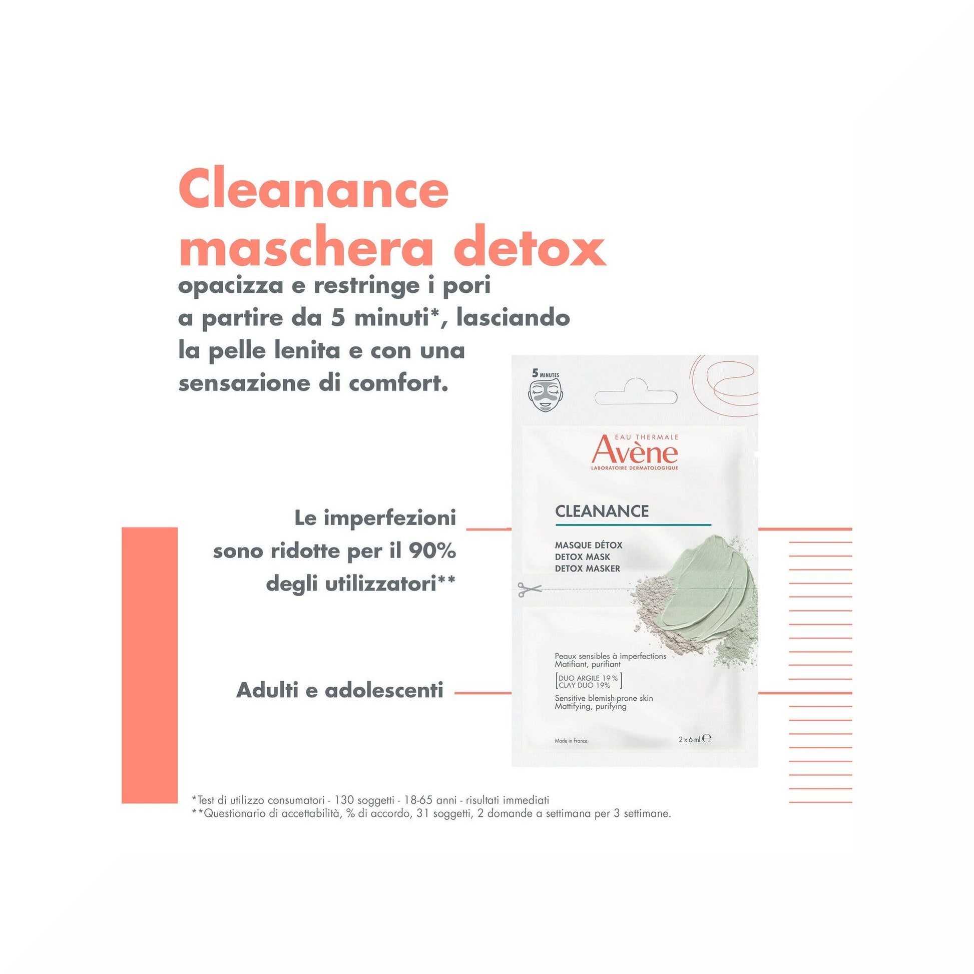 Eau Thermale Avène Cleanance Maschera Detox 2x6ml-3