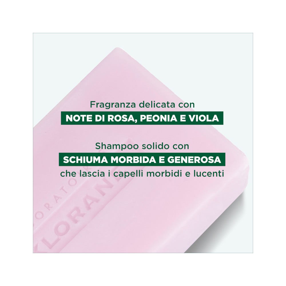 Klorane Shampoo Solido Lenitivo Peonia Bio 80g-3