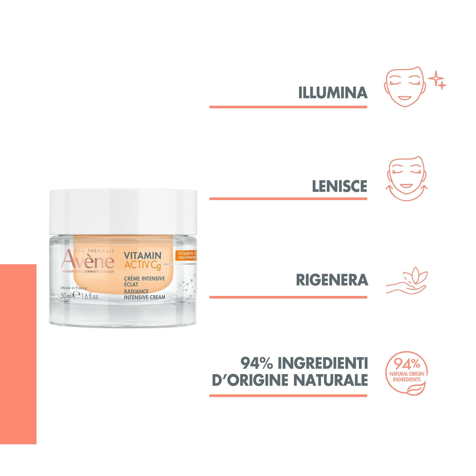 Eau Thermale Avène Vitamin Activ Cg Crema Intensiva Illuminante Anti-Eta' 50ml-3