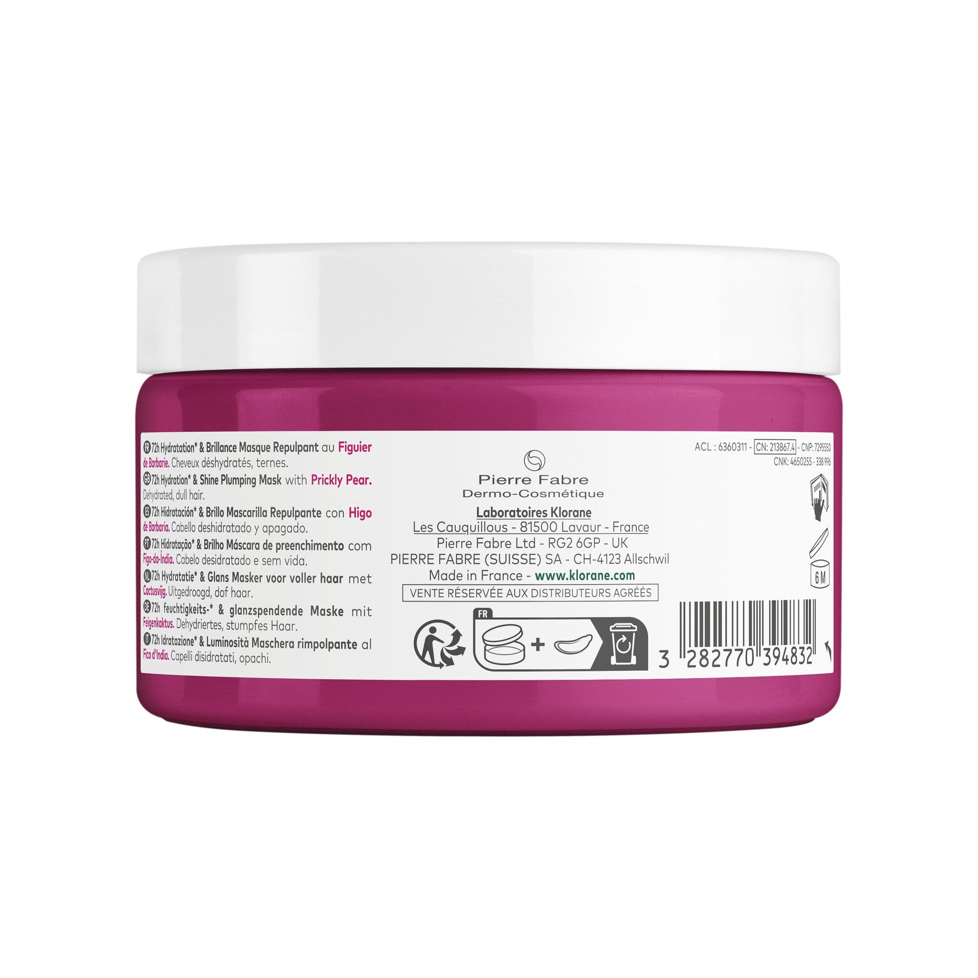 Klorane Maschera Rimpolpante al Fico d’India 250ml-2