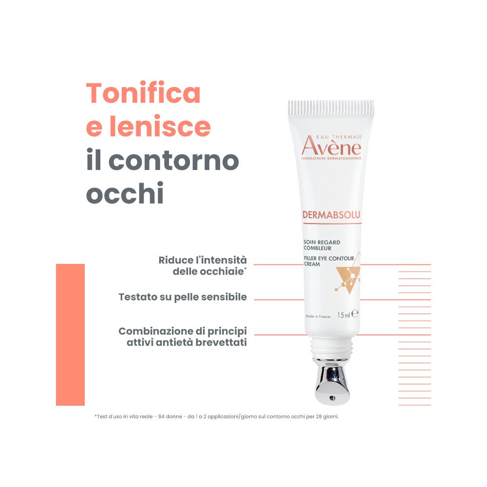 Eau Thermale Avene Dermabsolu Trattamento Contorno Occhi Riempitivo 15ml-3
