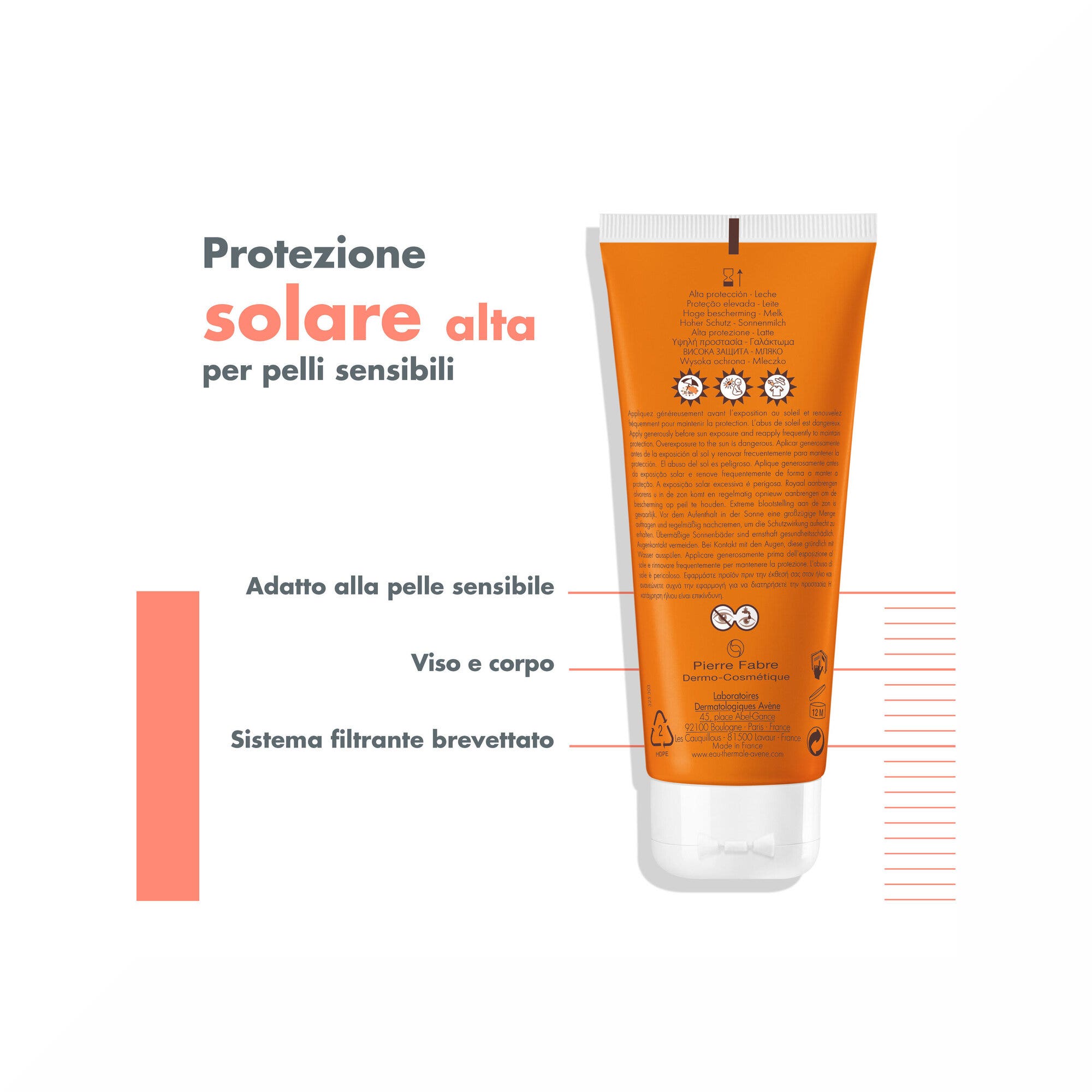Eau Thermale Avene Latte Protezione Solare SPF30 100ml-7
