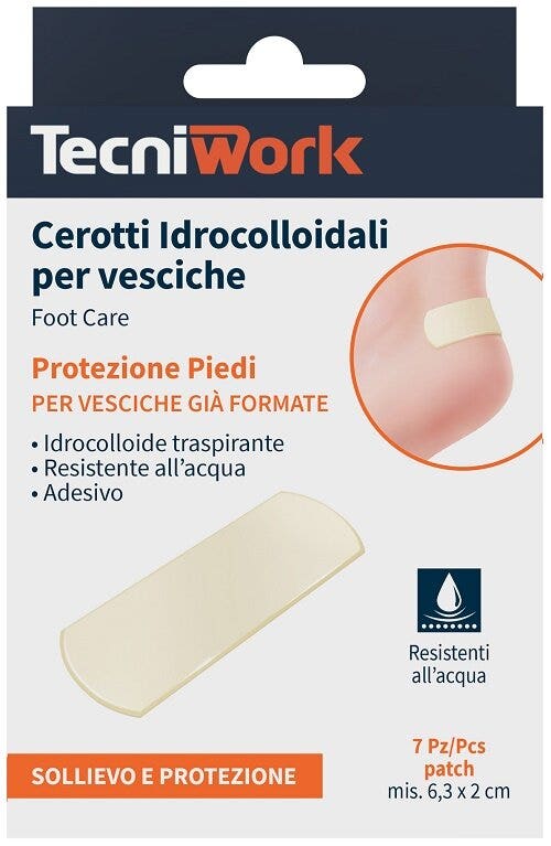 TecniWork Cerotti Idrocolloidali Per Vesciche 7 Pezzi-1
