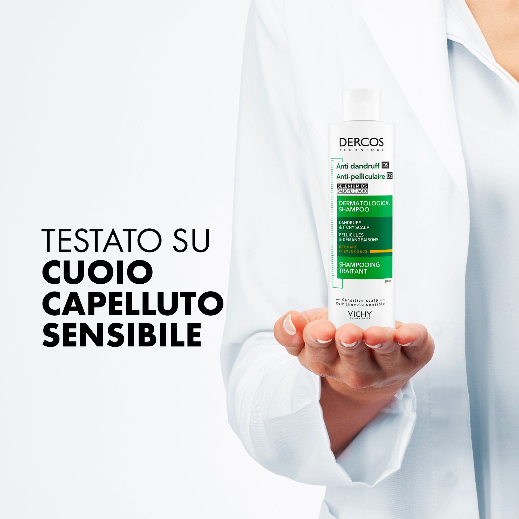 Vichy Dercos DT Shampoo Antiforfora DS Capelli Secchi 200 ml-12