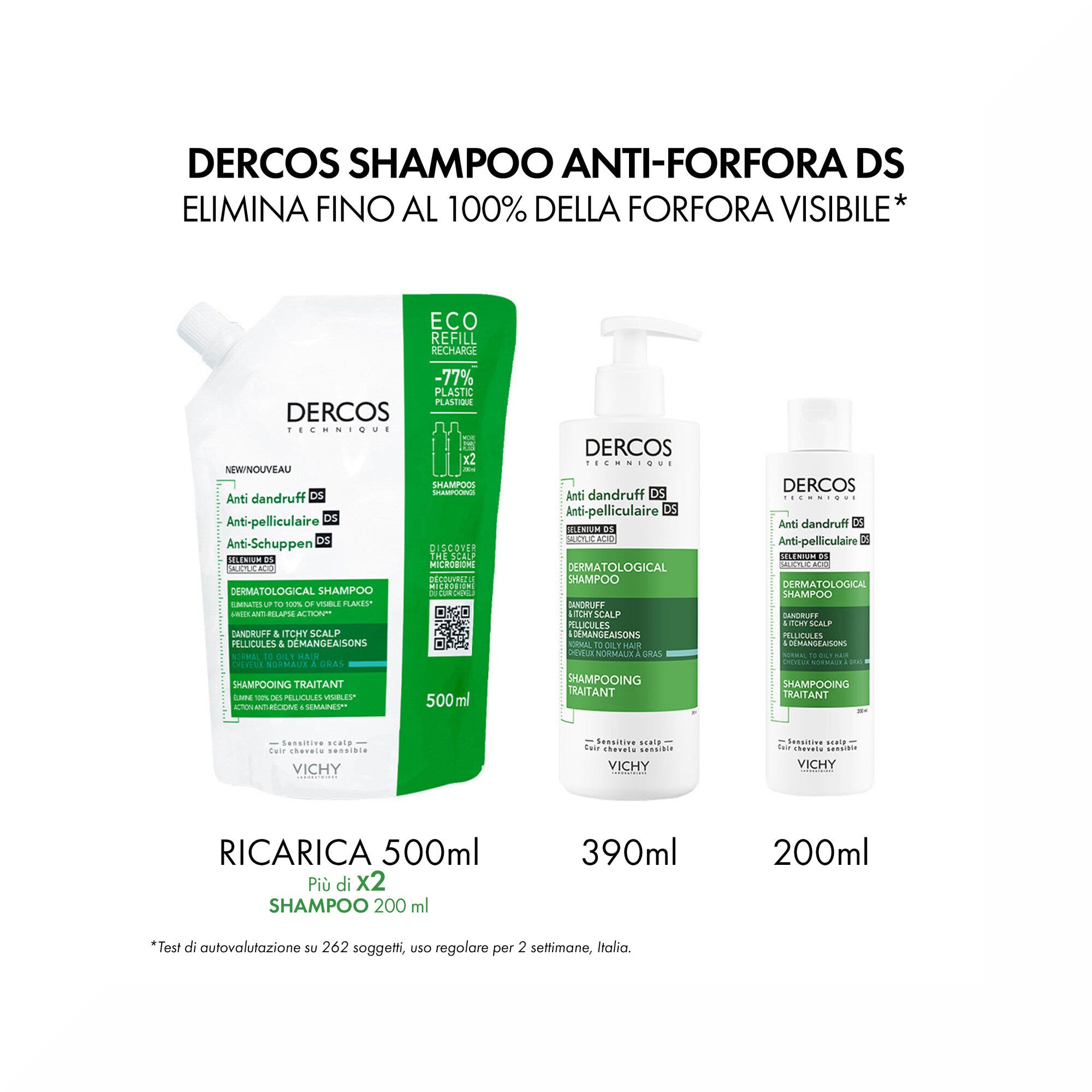 Vichy Dercos Shampoo Antiforfora capelli da normali a grassi 390 ml-12