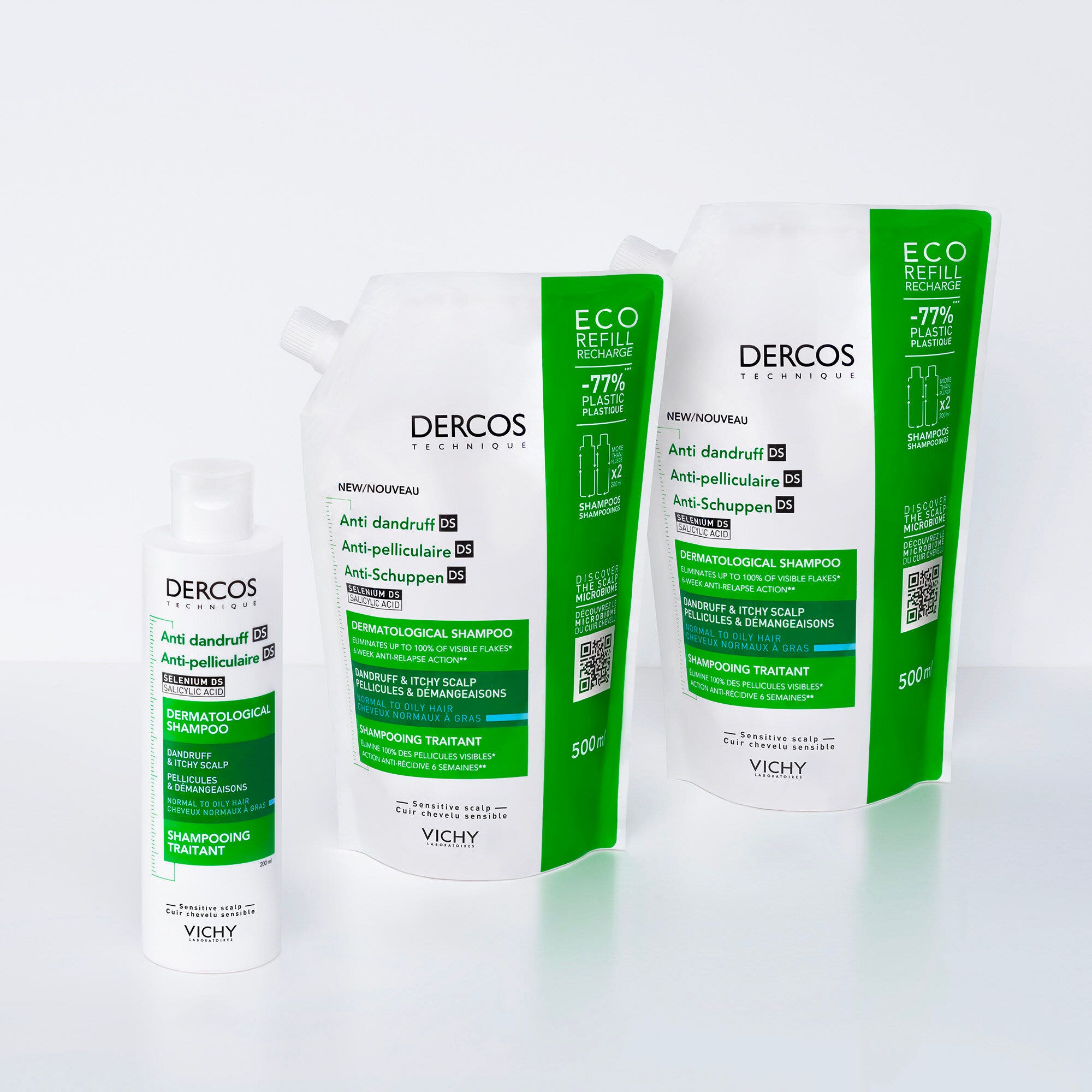 Vichy Dercos Shampoo Antiforfora capelli da normali a grassi 390 ml-13