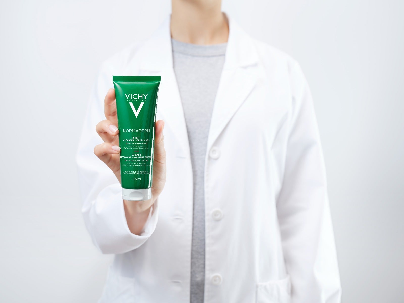 Vichy Normaderm 3 in 1 Esfoliante + Crema Detergente + Maschera 125 ml-8