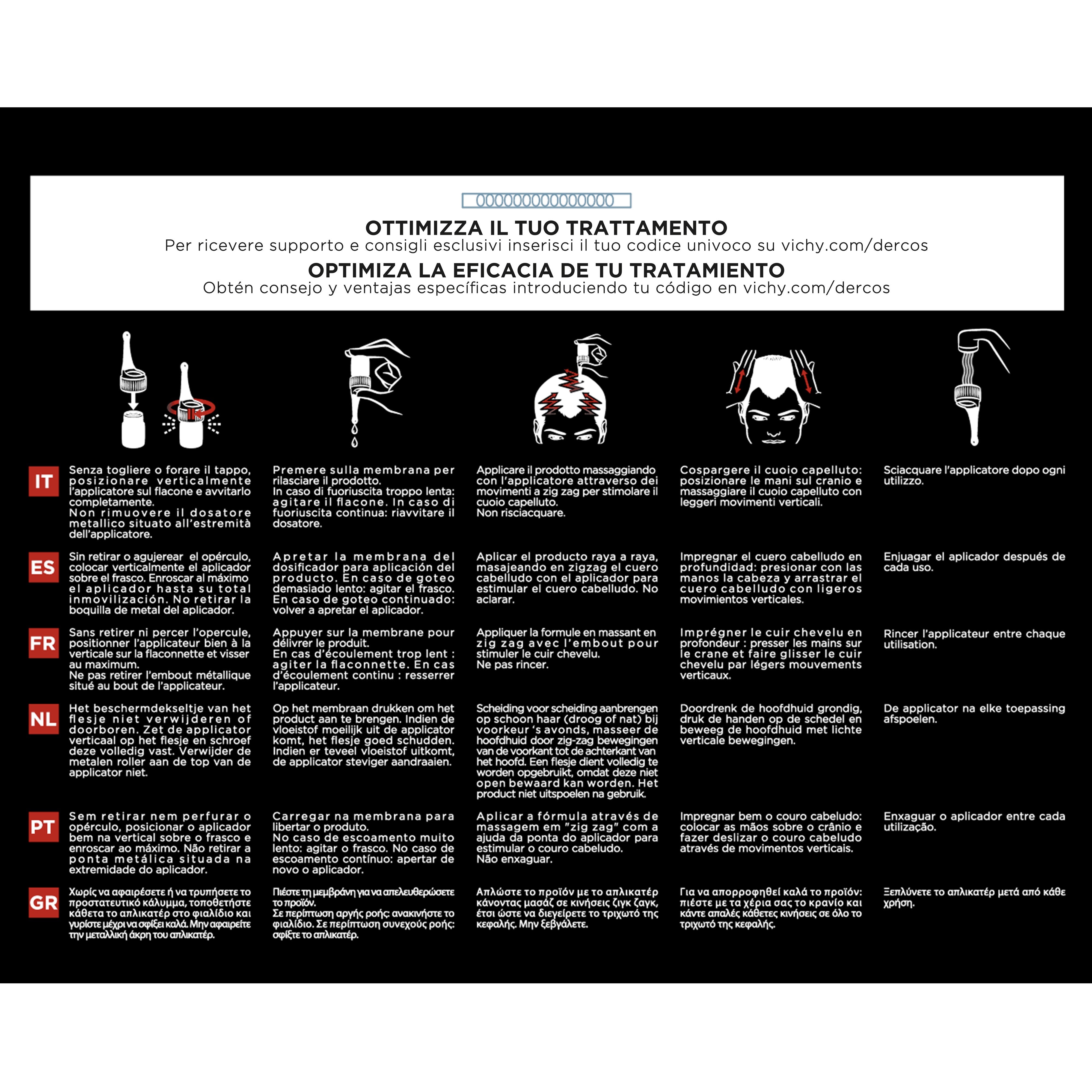 Vichy Dercos Aminexil trattamento anticaduta uomo 42 fiale x 6 ml   - 19