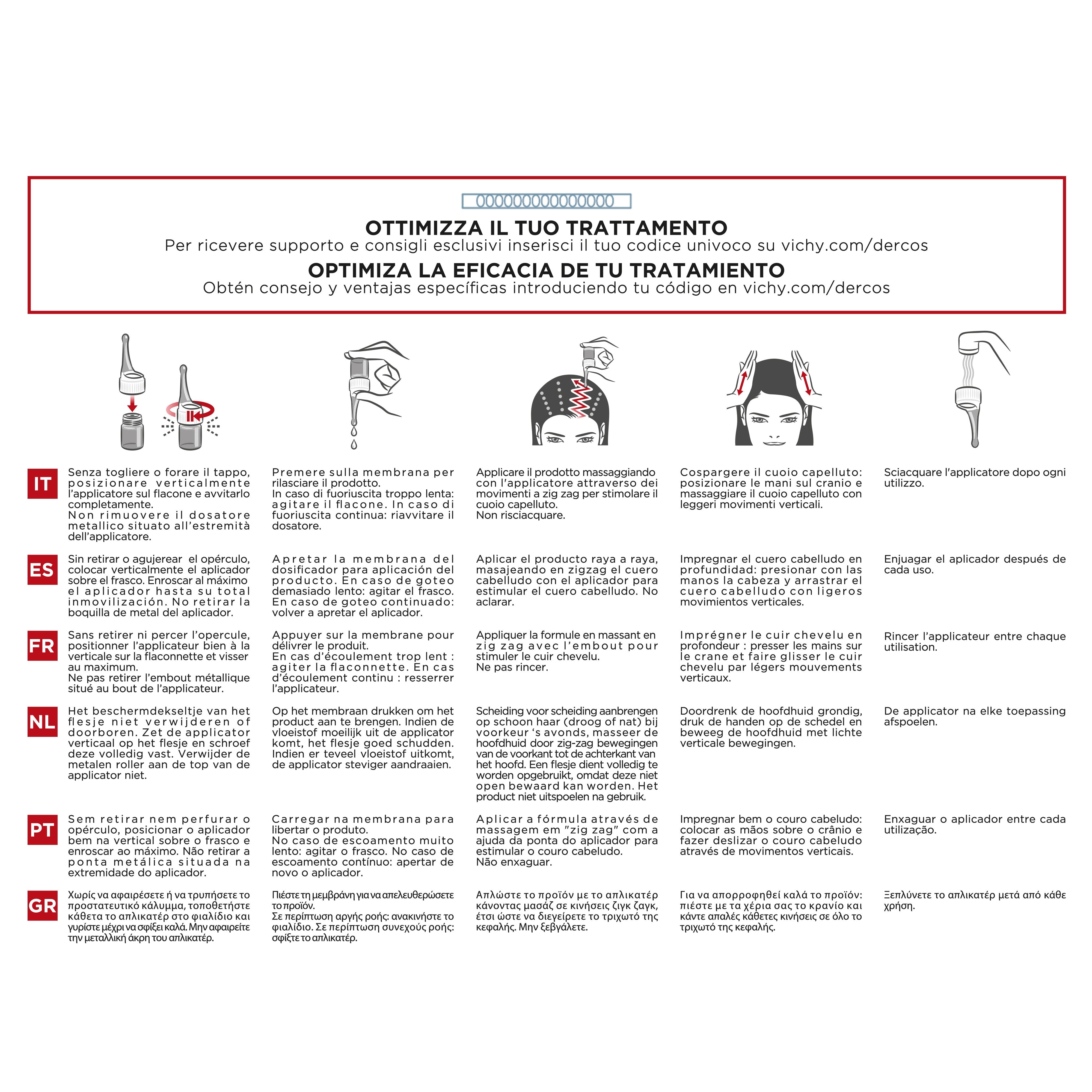 Vichy Dercos Aminexil trattamento anticaduta donna 42 fiale x 6 ml   - 21