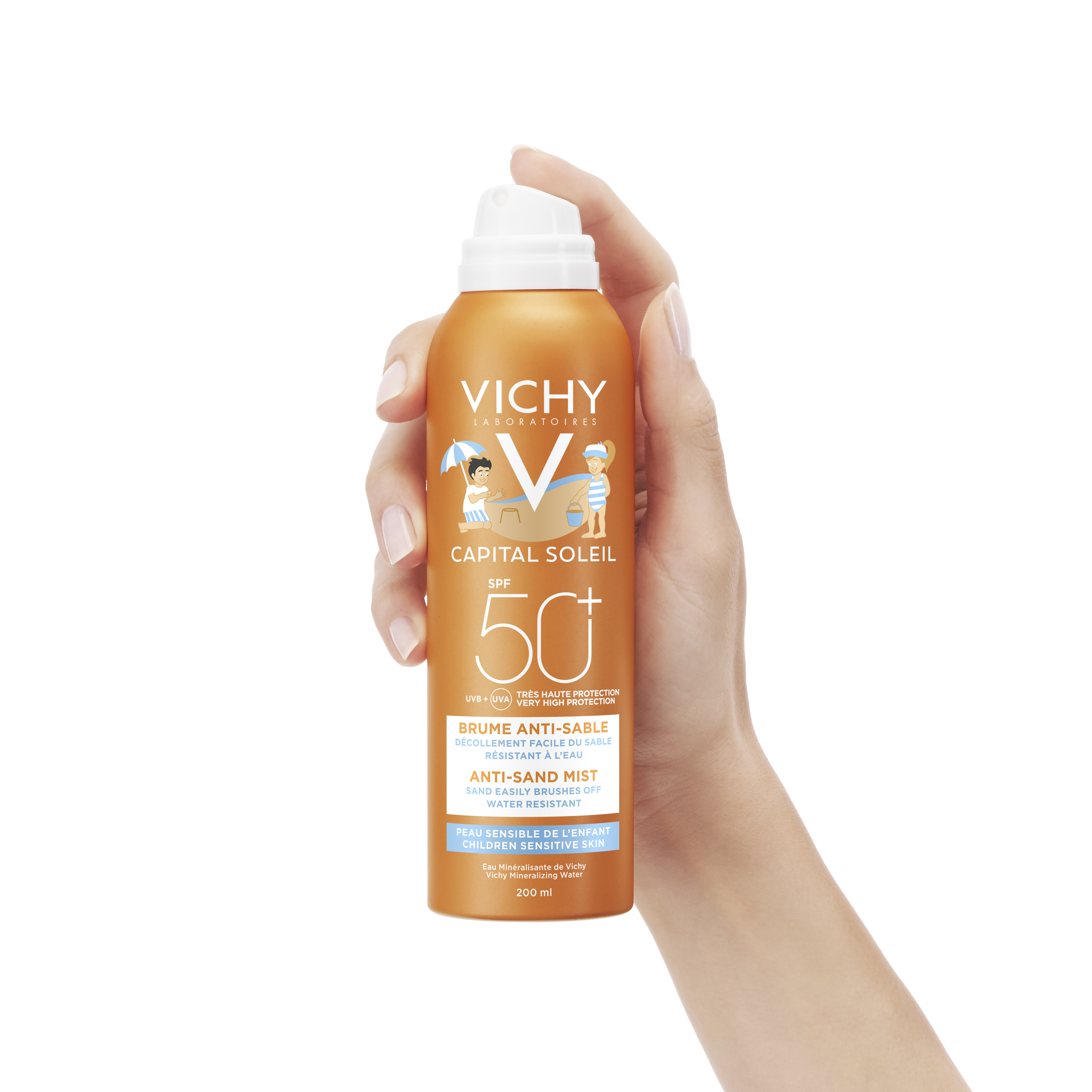 Vichy Capital Soleil Solare SPF50+ Anti-Sabbia Bimbi 200ml  - 4