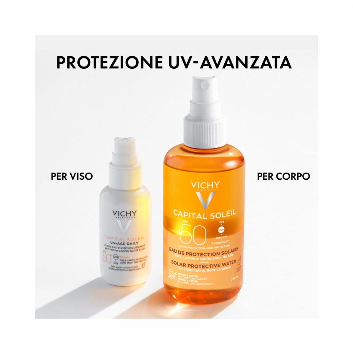Vichy Capital Soleil Acqua Solare Protettiva Idratante SPF30 200ml-12