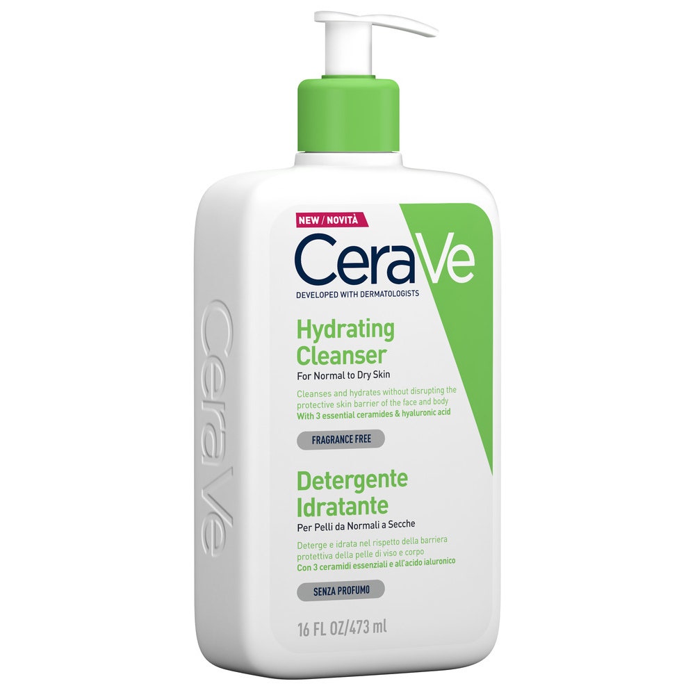 CeraVe Detergente Idratante Viso Pelle Da Normale A Secca Con Acido Ialuronico E Ceramidi 473 ml-4