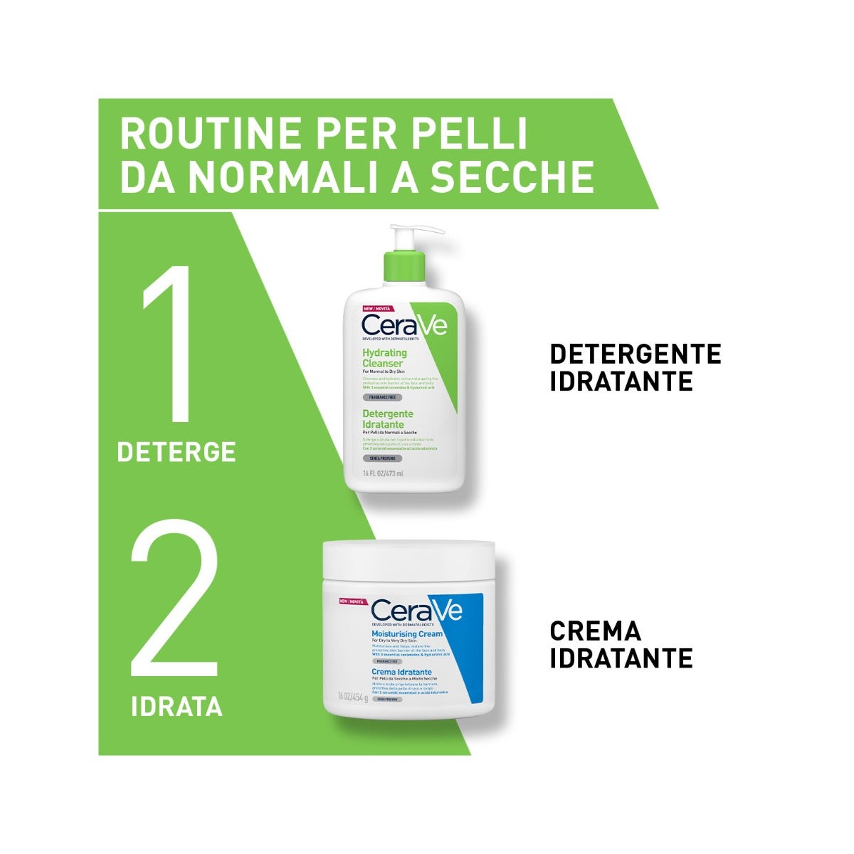 CeraVe Detergente Idratante Viso Pelle Da Normale A Secca Con Acido Ialuronico E Ceramidi 473 ml-12