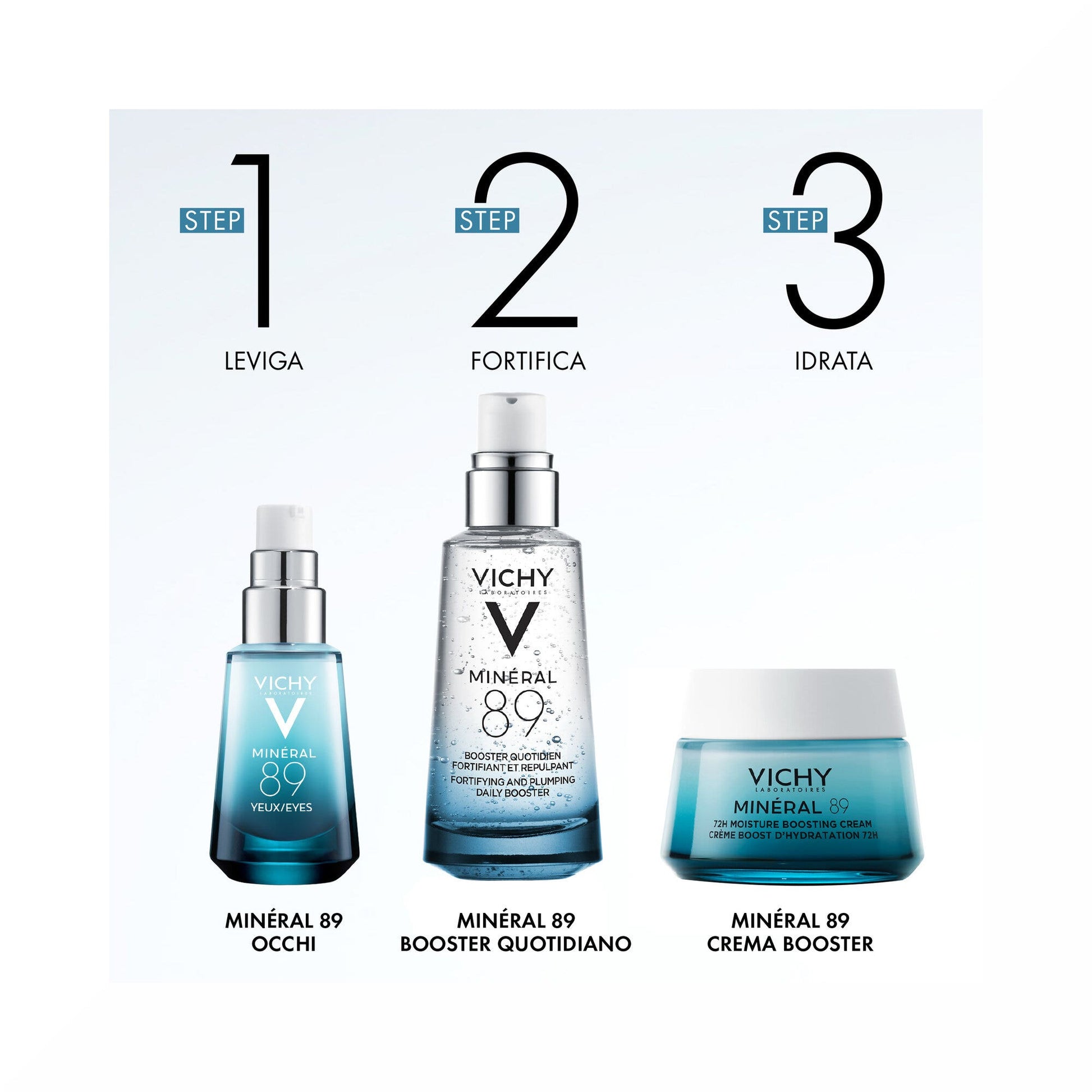 Vichy Mineral 89 Booster Quotidiano Fortificante E Rimpolpante Con Acido Ialuronico 75 ml-24