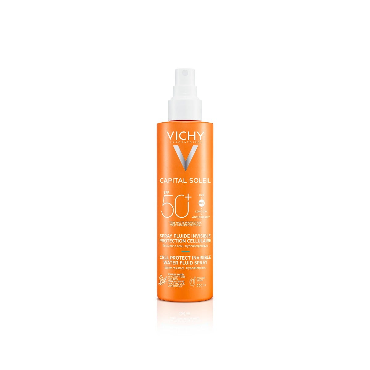 Vichy Capital Soleil Cell Protect Fluido Ultra Leggero Spray Protezione Alta SPF50 200ml-4