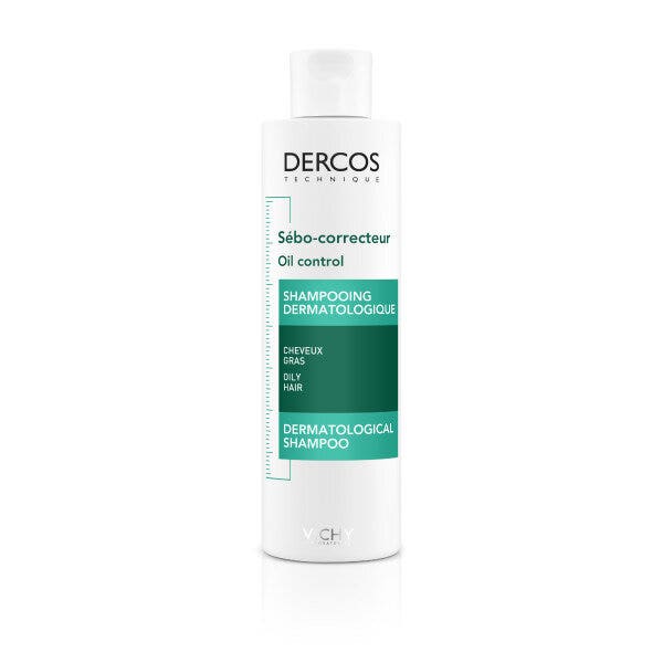 Vichy Dercos Shampoo Sebo Regolatore Trattante Capelli Grassi 200ml-6
