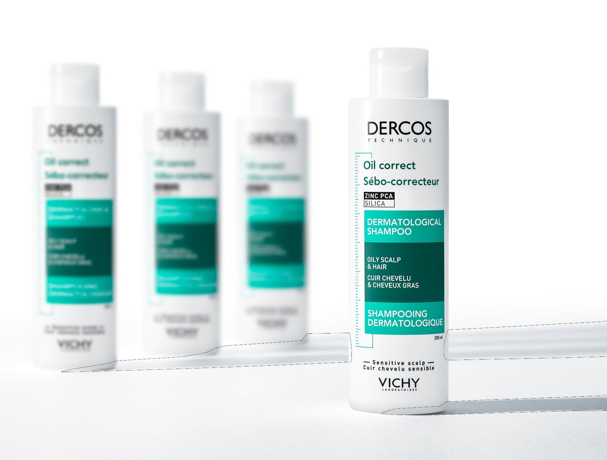 Vichy Dercos Shampoo Sebo Regolatore Trattante Capelli Grassi 200ml-10