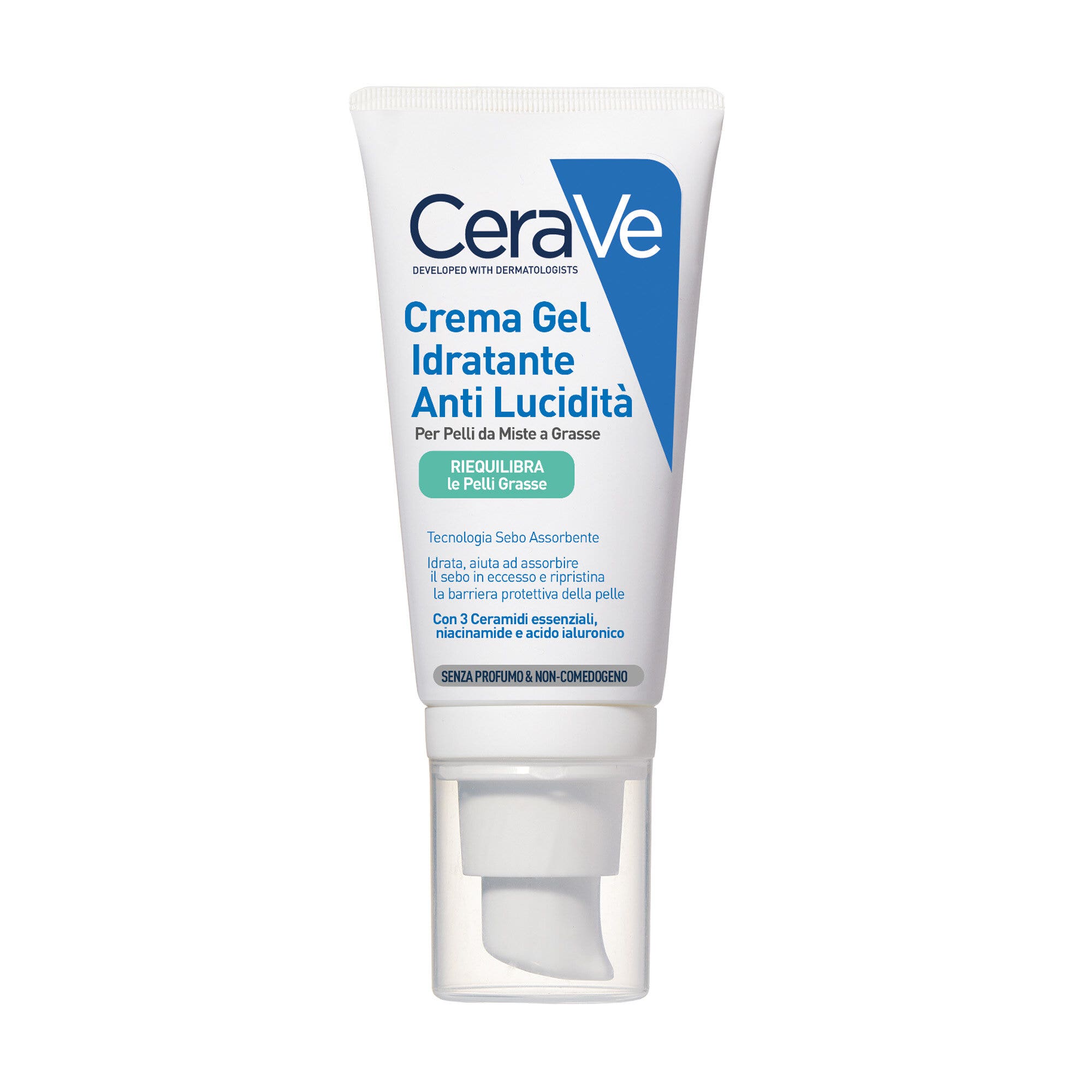 CeraVe Crema Viso Idratante Anti-lucidità Pelle Grassa e Mista 50ml-1