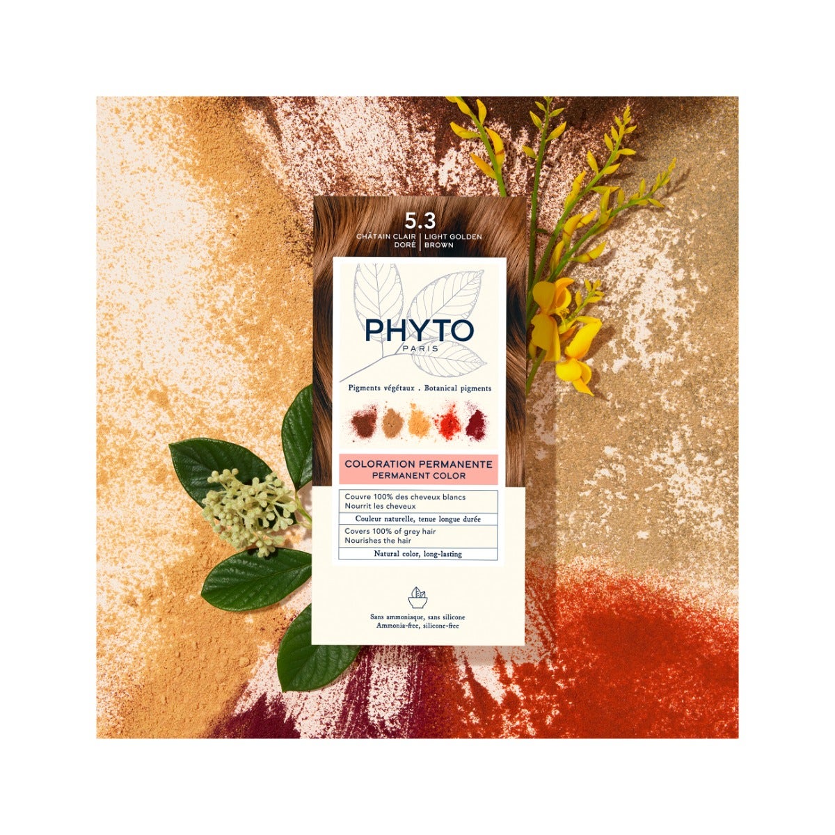Phyto Phytocolor 5.3 Castano Chiaro Dorato Colorazione Permanente Per Capelli-4