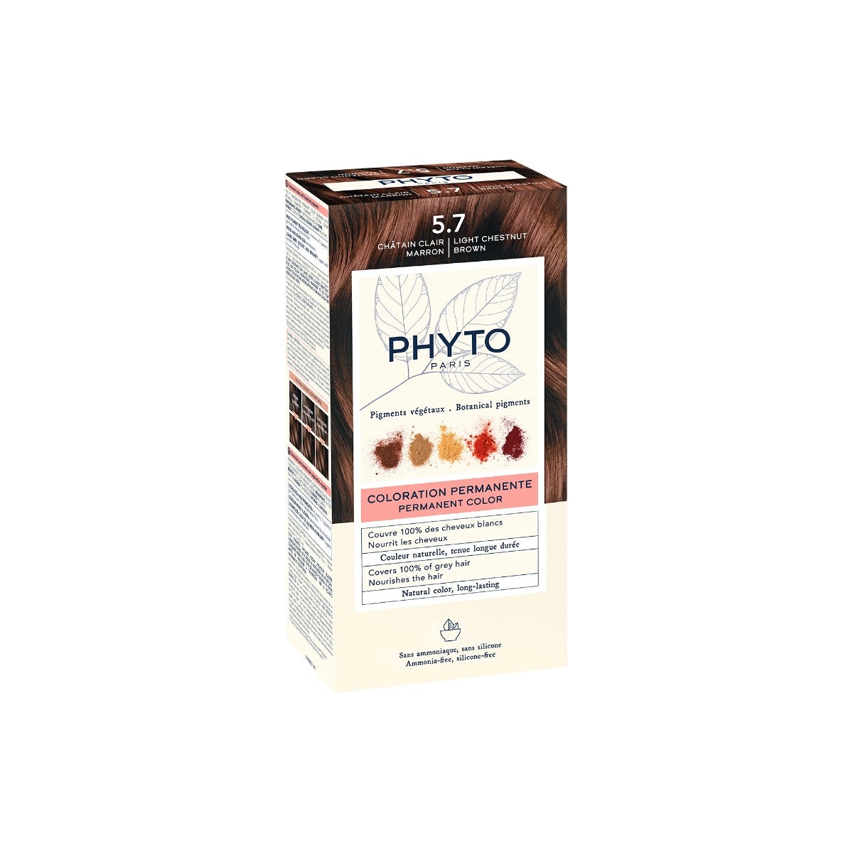 Phyto Phytocolor 5.7 Castano Chiaro Tabacco Colorazione Permanente Per Capelli-2