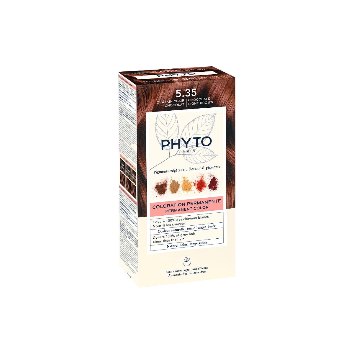 Phyto Phytocolor 5.35 Castano Chiaro Cioccolato Colorazione Permanente Per Capelli-0