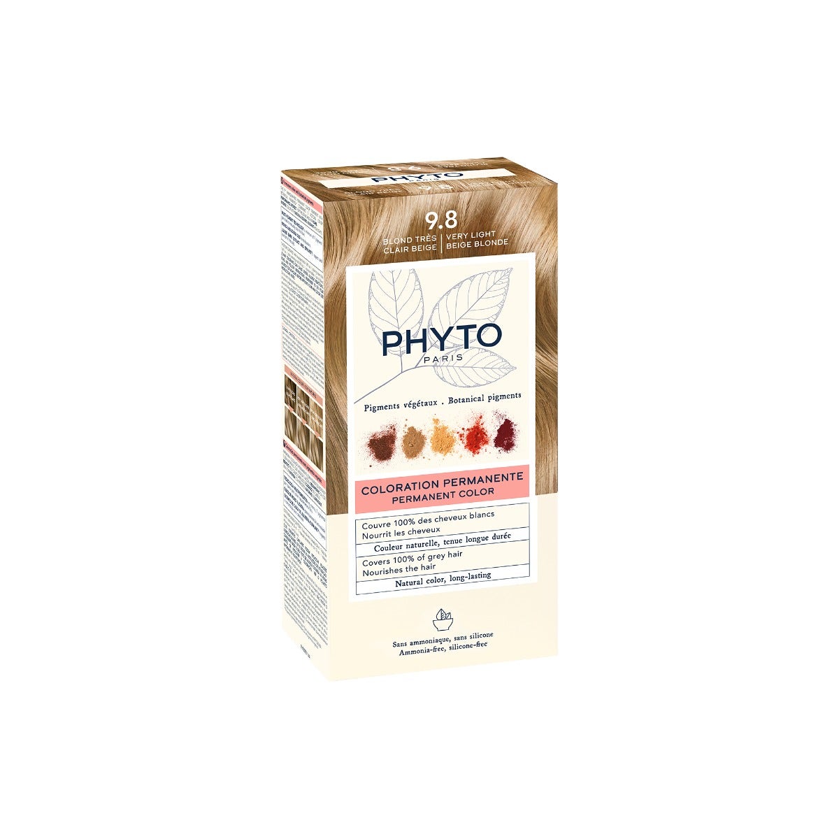 Phyto Phytocolor 9.8 Biondo Chiarissimo Cenere Colorazione Permanente Per Capelli-0
