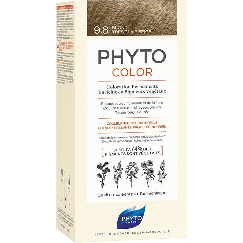 Phyto Phytocolor 9.8 Biondo Chiarissimo Cenere Colorazione Permanente Per Capelli -2