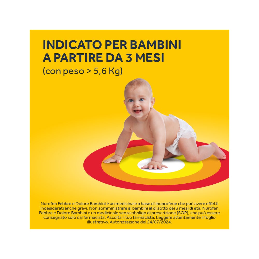 Nurofen Febbre Dolore Bambini 100mg/5ml Arancia 150ml-8