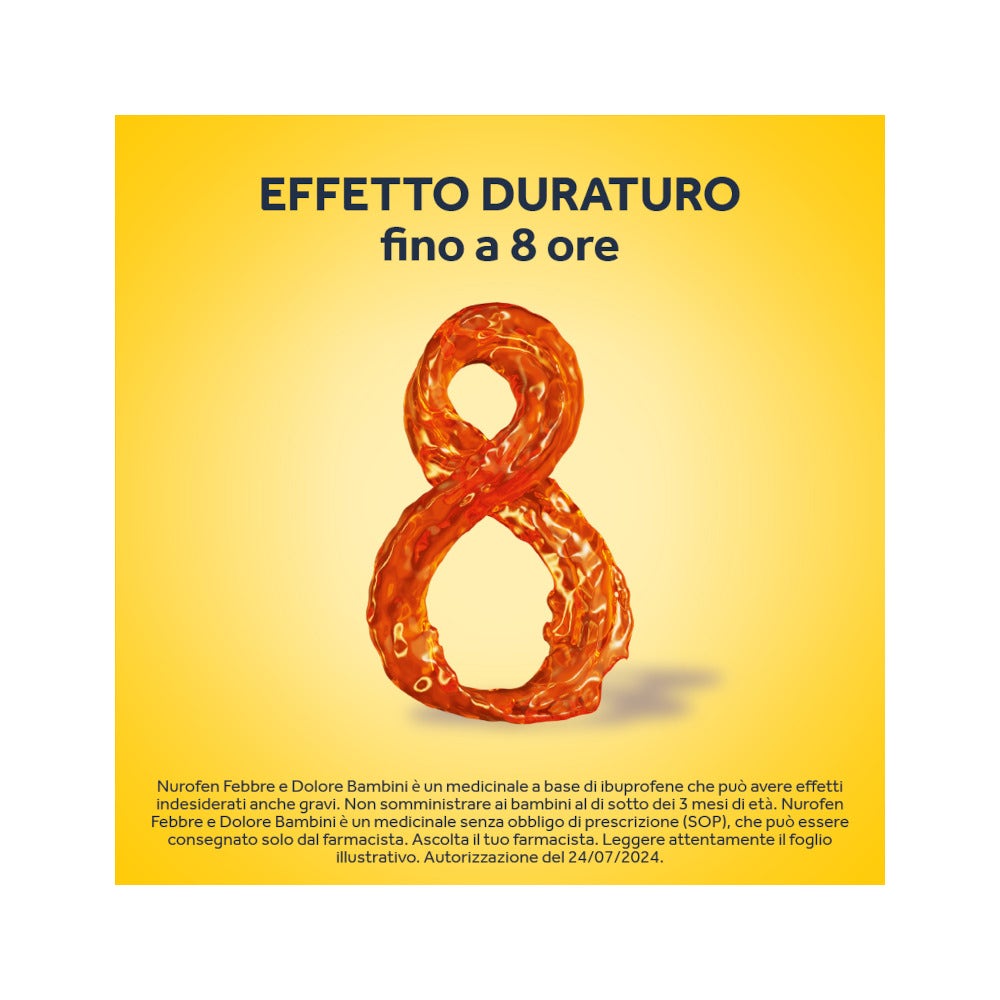 Nurofen Febbre Dolore Bambini 100mg/5ml Arancia 150ml-10