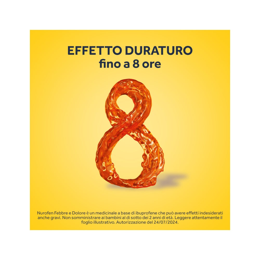 Nurofen Febbre E Dolore Bambini 200mg/5ml Sospensione Orale Arancia 100ml-6