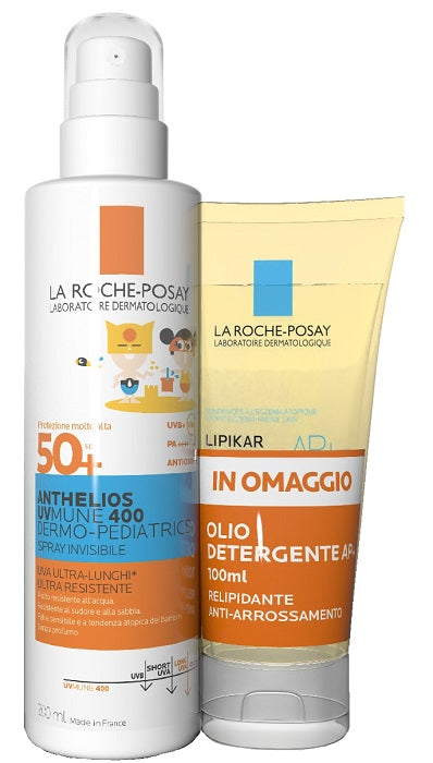 La Roche-Posay Anthelios Spray UVMune Bambino 200ml + Lipikar Olio 100ml