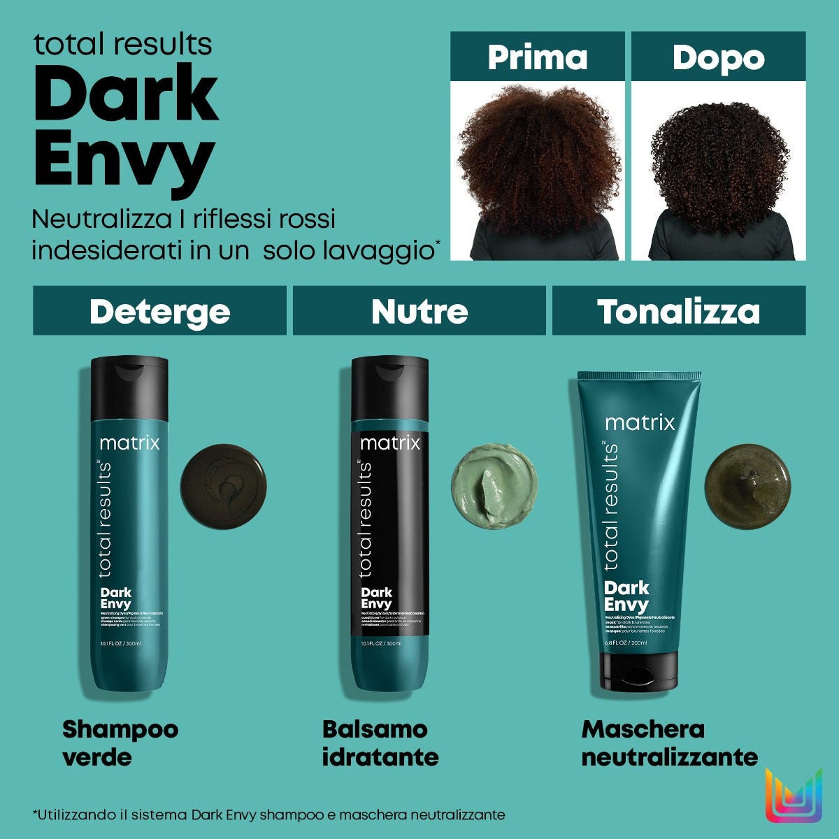 Matrix Total Results Dark Envy Conditioner per capelli castani con riflessi rossi indesiderati 300 ml